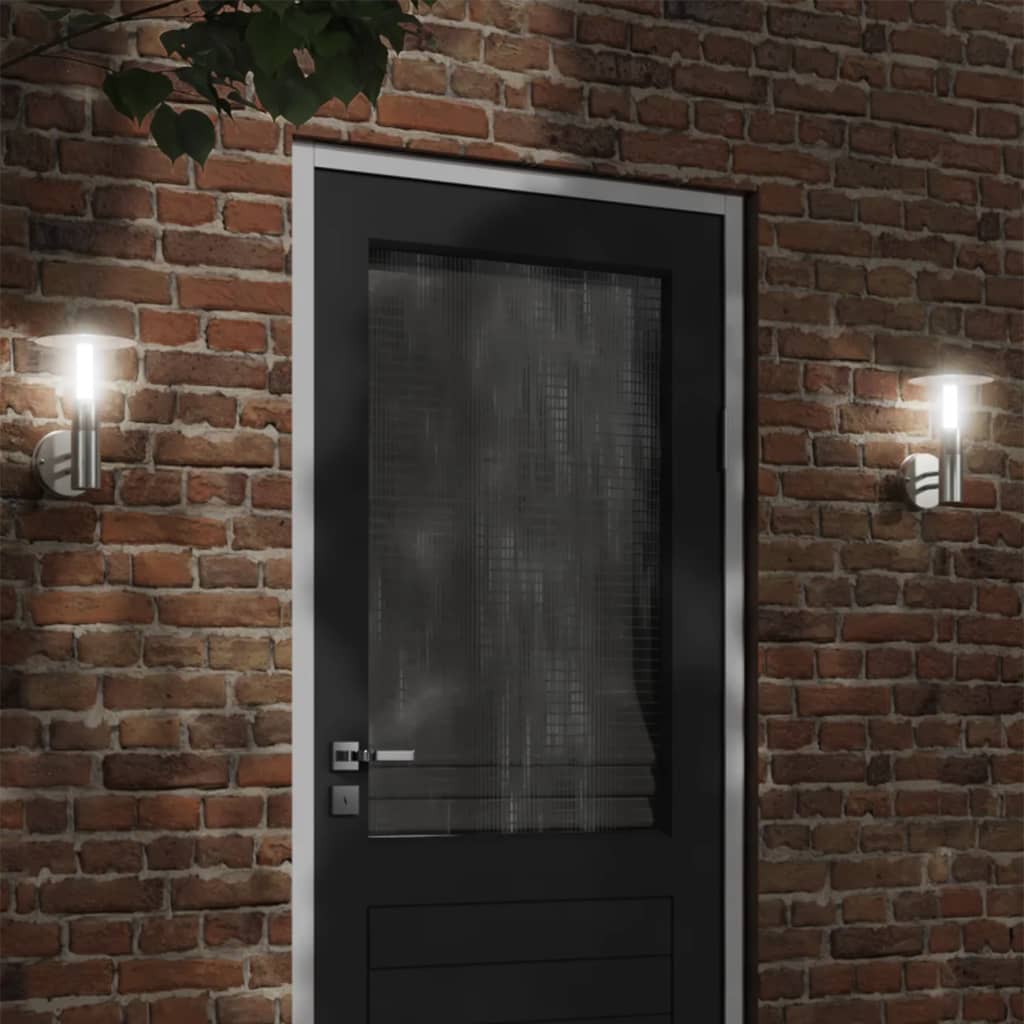 Buitenwandlamp Roestvrij Staal Kleurig Zilver
