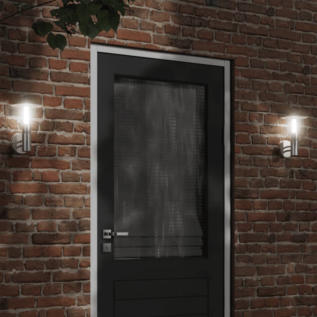 Buitenwandlamp Roestvrij Staal Kleurig Zilver