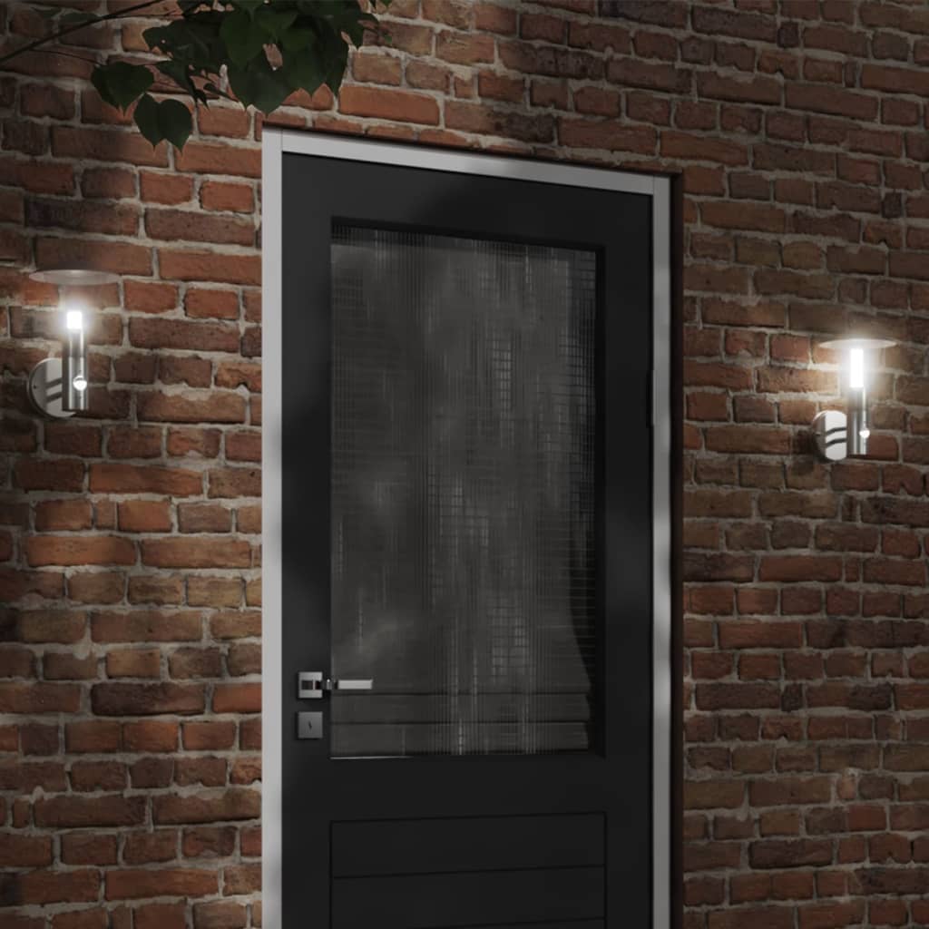 Buitenwandlamp Roestvrij Staal Kleurig Zilver