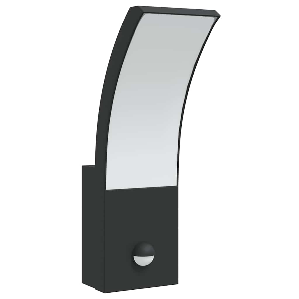 Buitenwandlampen Led Met Sensors Gegoten Aluminium Zwart
