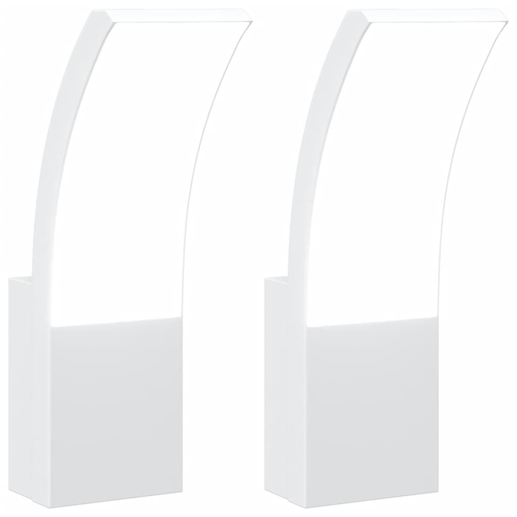 Buitenwandlampen Led Gegoten Aluminium Wit