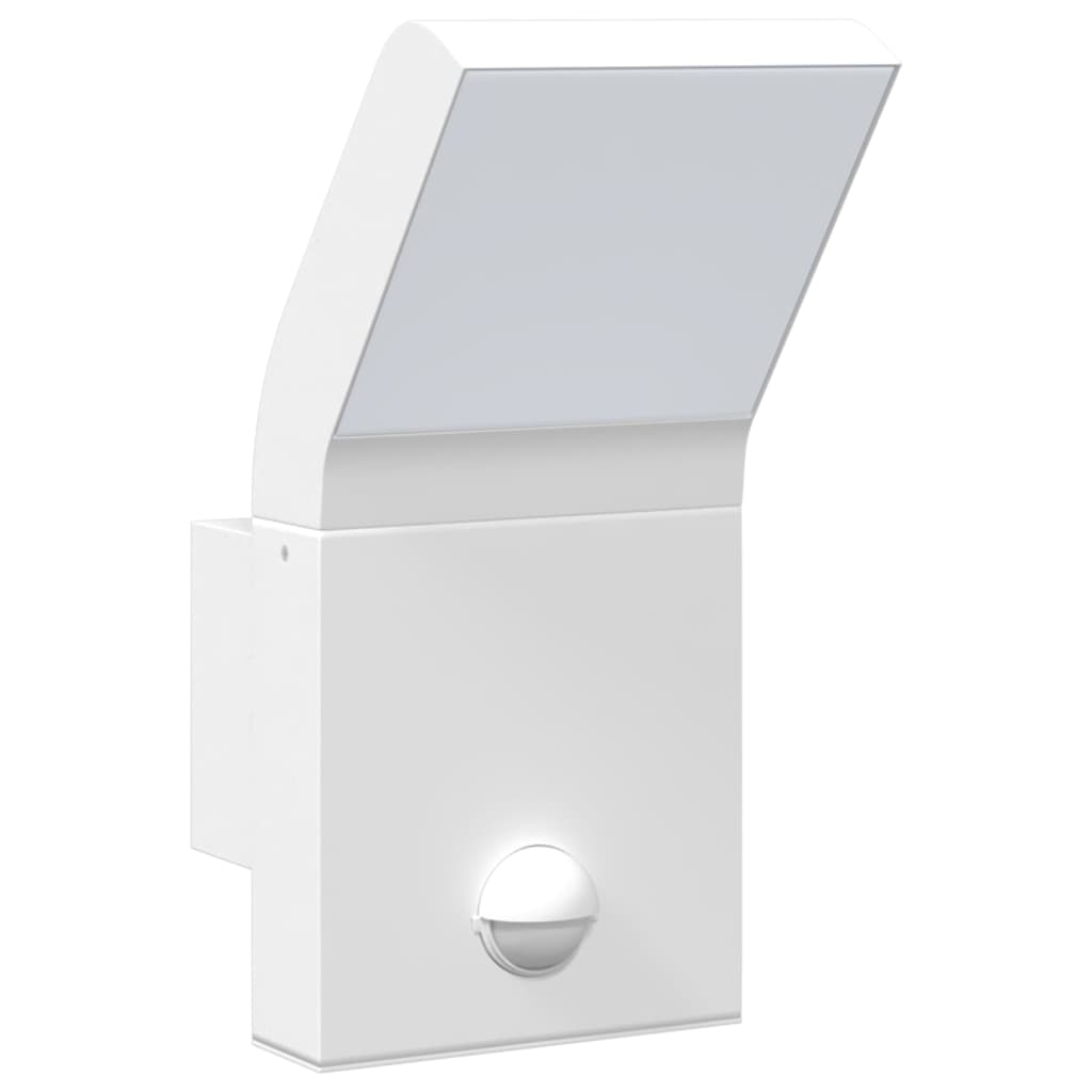 Buitenwandlamp Led Met Sensors Gegoten Aluminium Wit