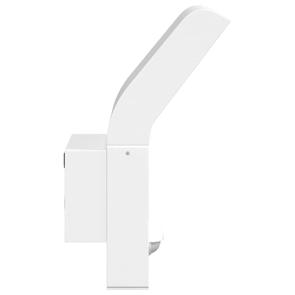 Buitenwandlamp Led Met Sensors Gegoten Aluminium Wit