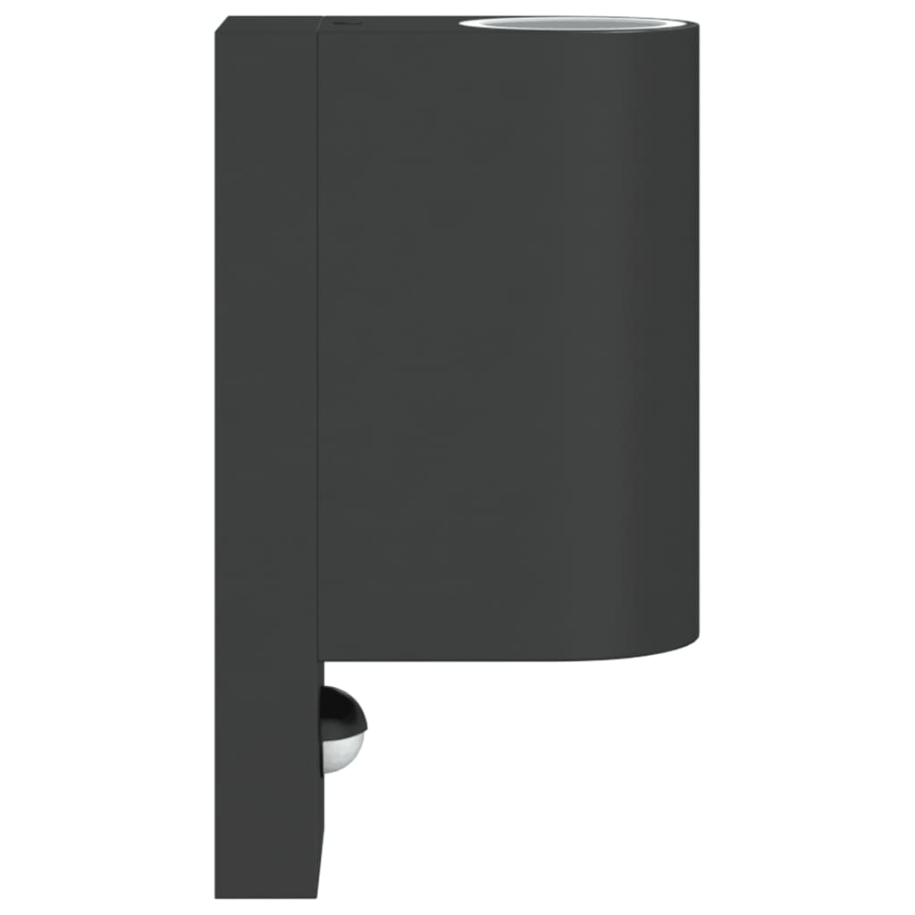 Buitenwandlampen Met Sensors Gegoten Aluminium Zwart