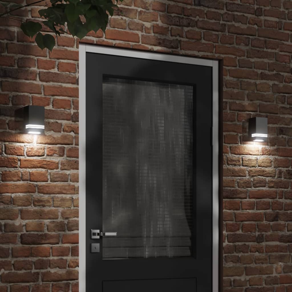 Buitenwandlamp Roestvrij Staal Kleurig