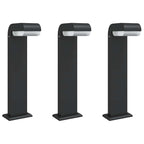 Buitenlampen Staand 3 St Gegoten Aluminium Zwart