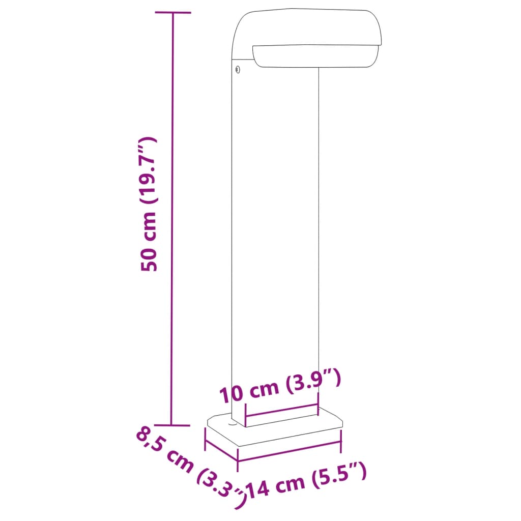 Buitenlampen Staand 3 St Gegoten Aluminium Zwart