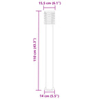 Vloerlamp Voor Buiten 110 Cm Roestvrijstaal