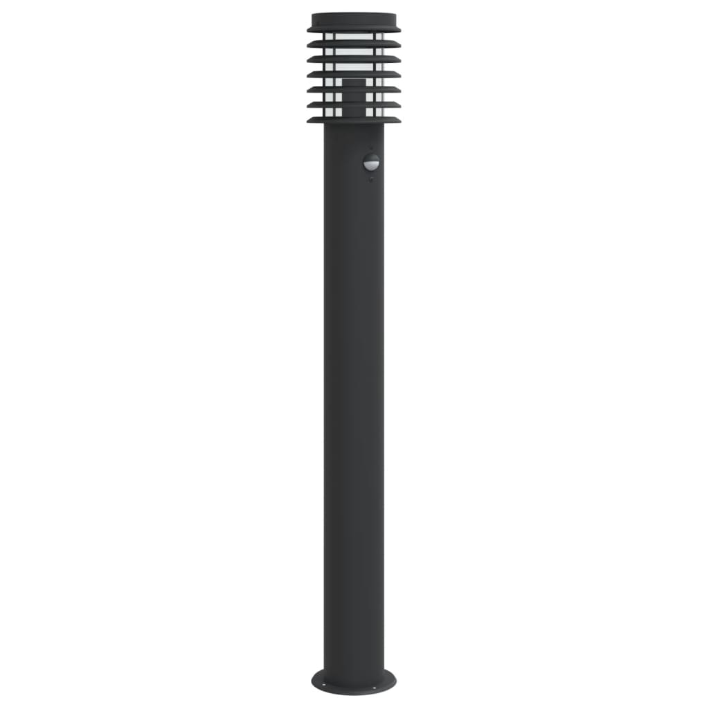 Vloerlamp Voor Buiten 110 Cm Roestvrijstaal Zwart