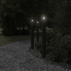 Vloerlamp Voor Buiten 110 Cm Roestvrijstaal Zwart