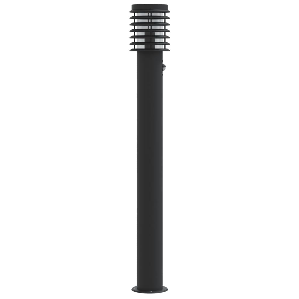 Vloerlamp Voor Buiten 110 Cm Roestvrijstaal Zwart