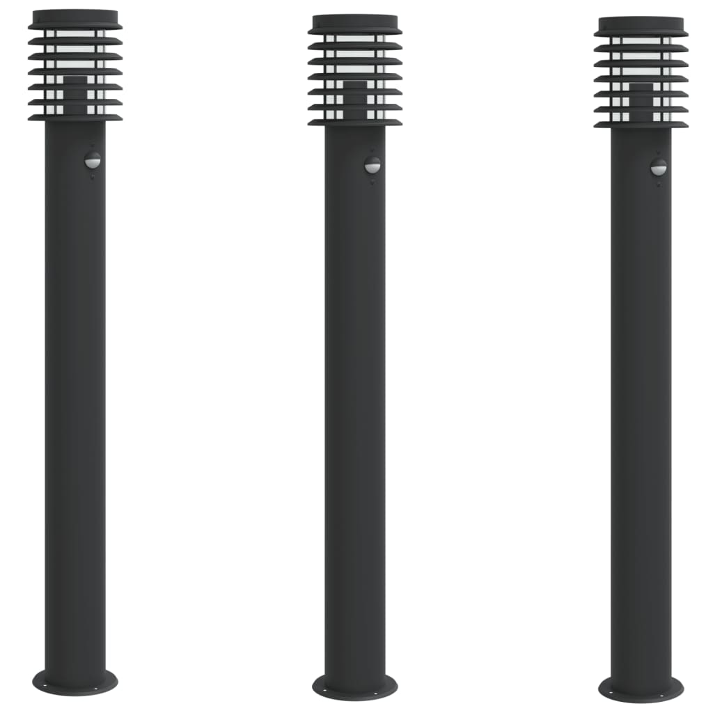 Buitenvloerlampen Met Sensors 110 Cm Roestvrijstaal