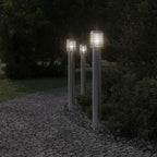 Buitenvloerlamp 110 Cm Roestvrijstaal Zilver