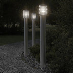 Buitenvloerlamp 110 Cm Roestvrijstaal Zilver