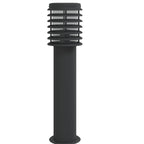 Buitenvloerlamp 60 Cm Roestvrijstaal Zwart
