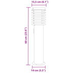 Buitenvloerlampen Stopcontact 60 Cm Roestvrijstaal
