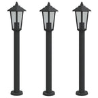 Vloerlamp Voor Buiten Roestvrijstaal Zwart