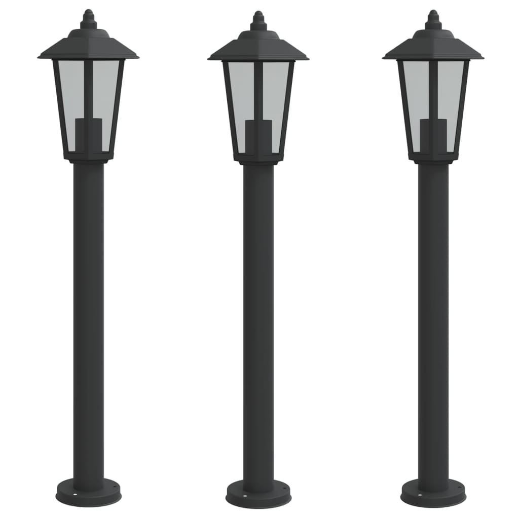 Vloerlamp Voor Buiten Roestvrijstaal Zwart