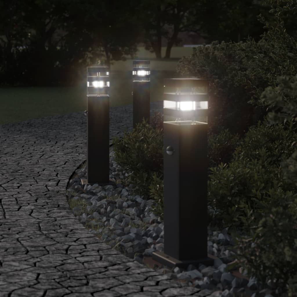 Buitenvloerlampen Aluminium Zwart