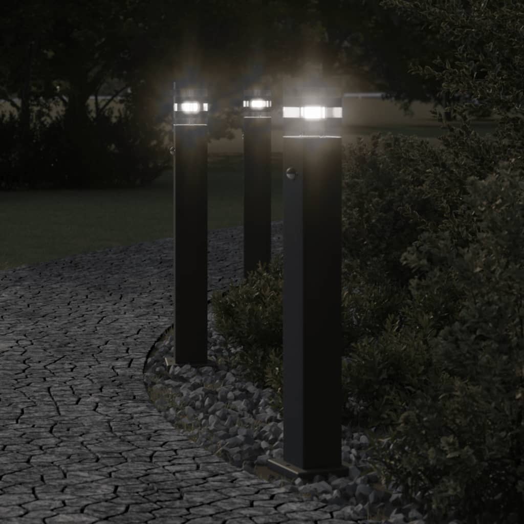 Buitenvloerlampen Aluminium Zwart