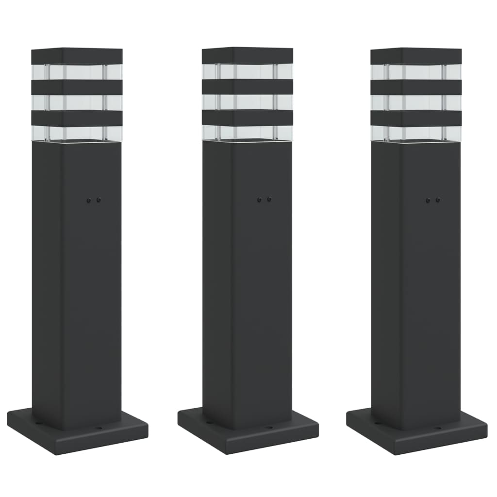 Buitenvloerlampen Aluminium Zwart