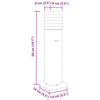 Buitenvloerlampen Aluminium Zwart
