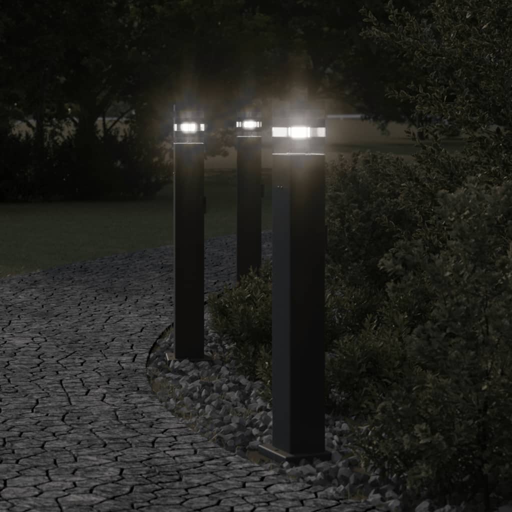 Buitenvloerlampen Aluminium Zwart