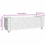 Salontafel 110X45X35 Cm Massief Teakhout