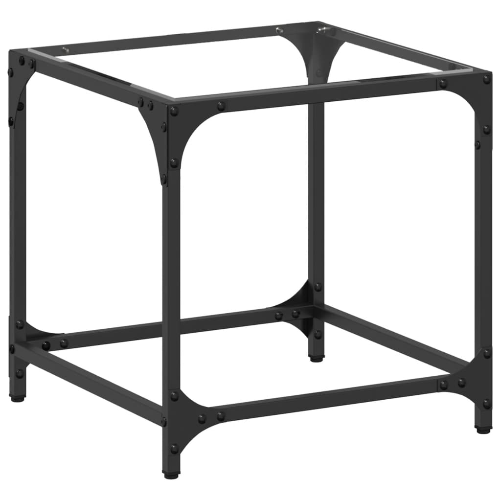 Salontafel Met Transparant Glazen Blad Staal