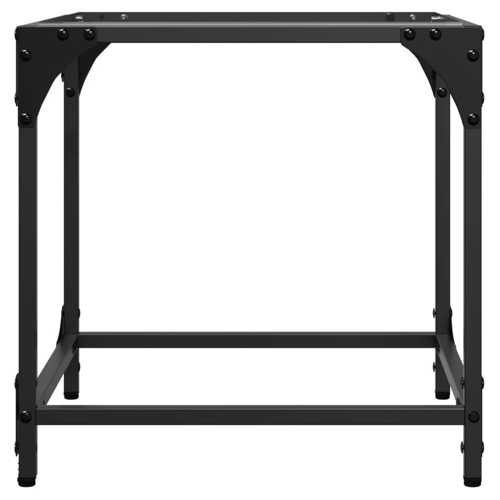 Salontafel Met Transparant Glazen Blad Staal