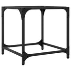 Salontafel Met Transparant Glazen Blad Staal