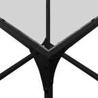 Salontafel Met Transparant Glazen Blad Staal
