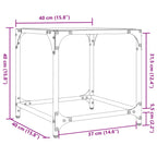 Salontafel Met Transparant Glazen Blad Staal