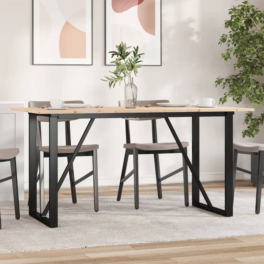 Eettafel Massief Grenenhout En Staal