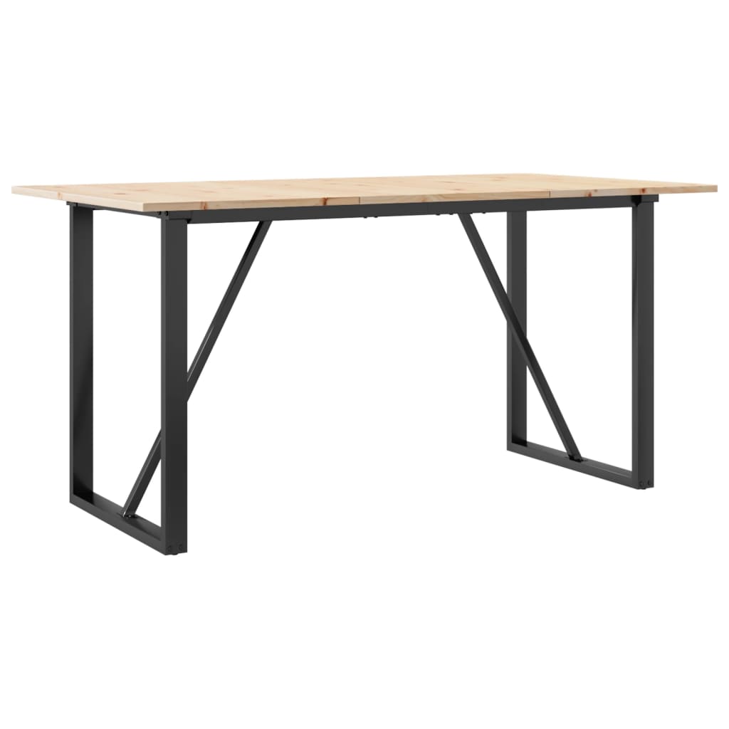 Eettafel Massief Grenenhout En Staal