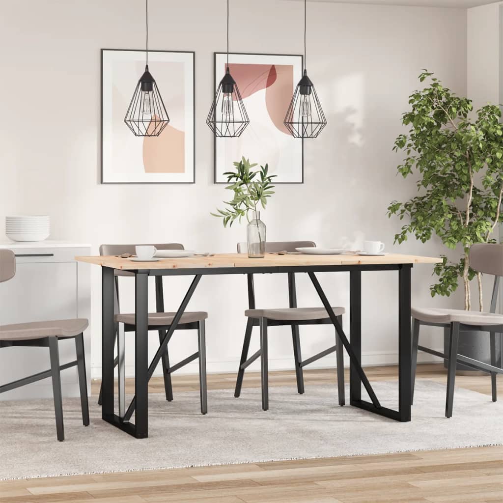 Eettafel Massief Grenenhout En Staal