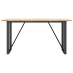 Eettafel Massief Grenenhout En Staal