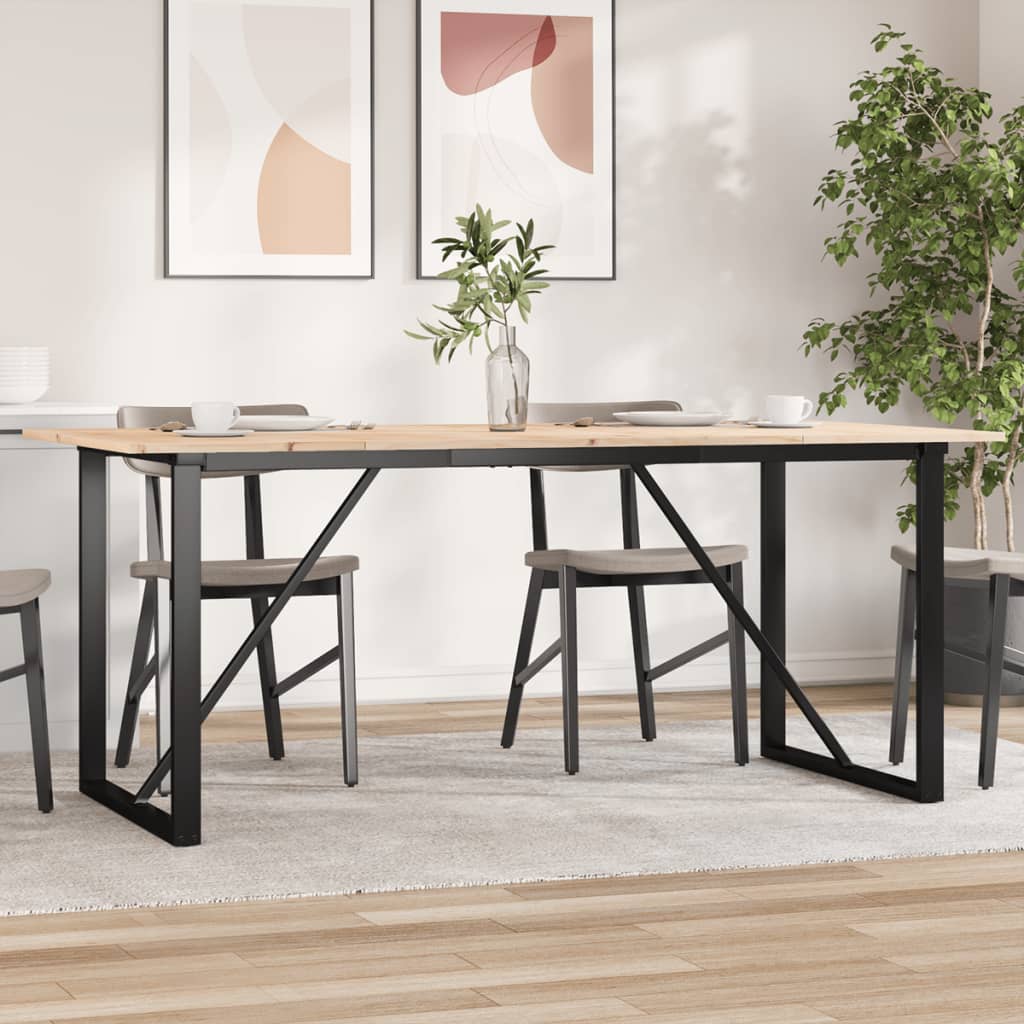 Eettafel Massief Grenenhout En Staal