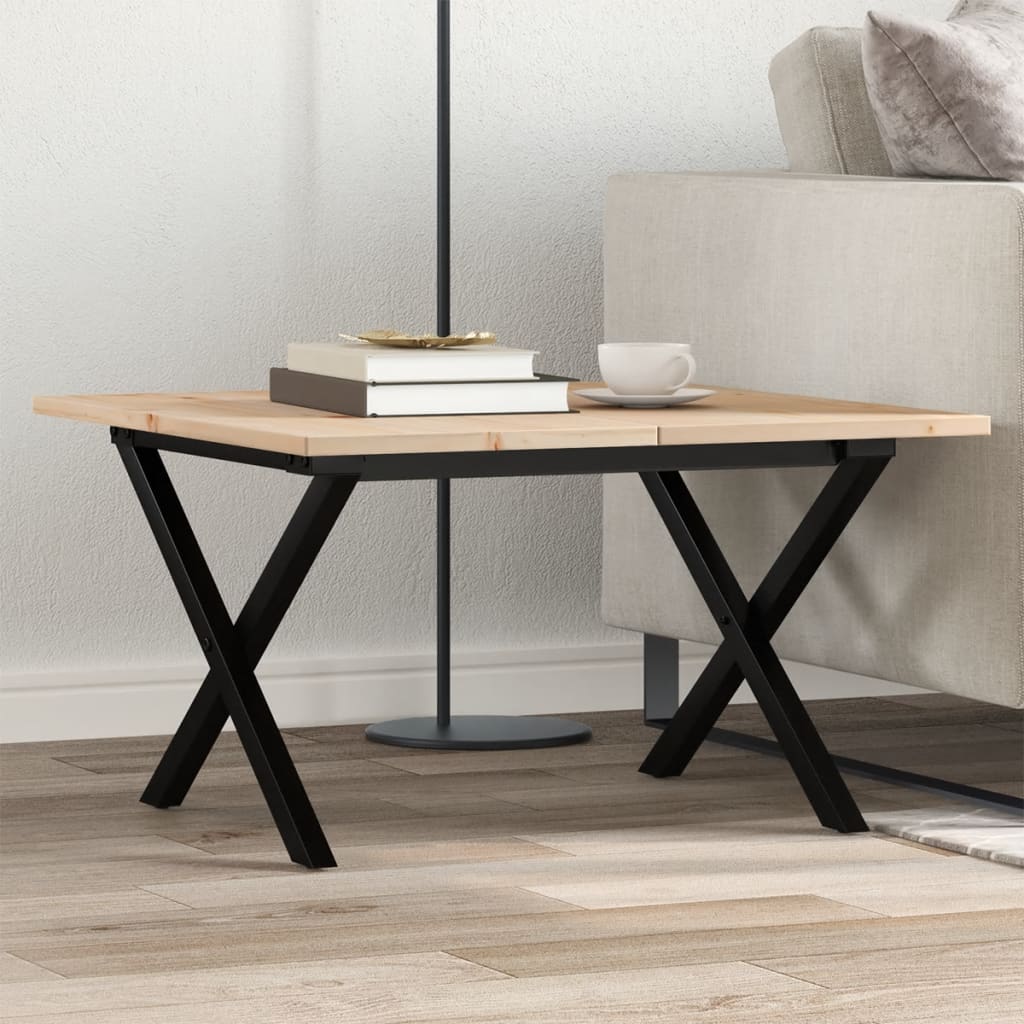 Eettafel 180X90X75,5 Cm Massief Grenenhout En Staal