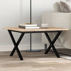 Eettafel 180X90X75,5 Cm Massief Grenenhout En Staal