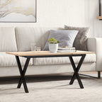 Eettafel 180X90X75,5 Cm Massief Grenenhout En Staal