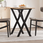 Eettafel 180X90X75,5 Cm Massief Grenenhout En Staal