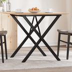 Eettafel 180X90X75,5 Cm Massief Grenenhout En Staal