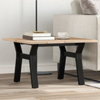 Eettafel 160X80X75,5 Cm Massief Grenenhout En Staal