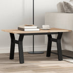 Eettafel 160X80X75,5 Cm Massief Grenenhout En Staal