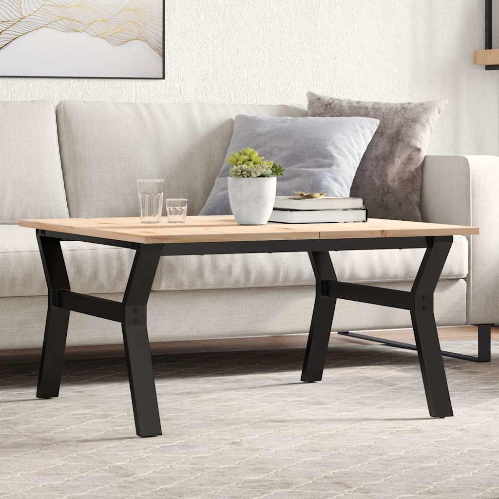 Eettafel 160X80X75,5 Cm Massief Grenenhout En Staal