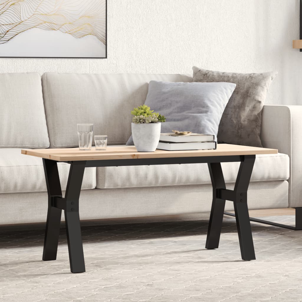 Eettafel 160X80X75,5 Cm Massief Grenenhout En Staal