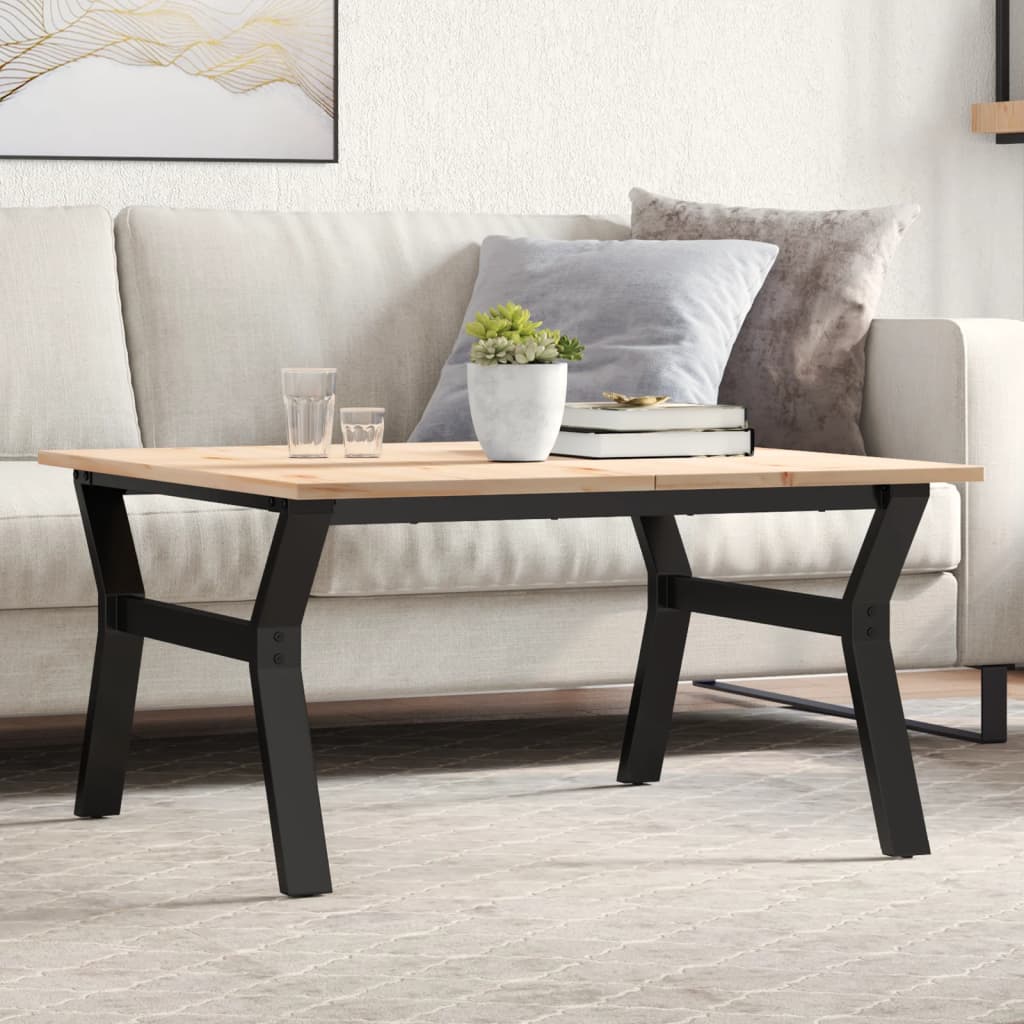 Eettafel 160X80X75,5 Cm Massief Grenenhout En Staal