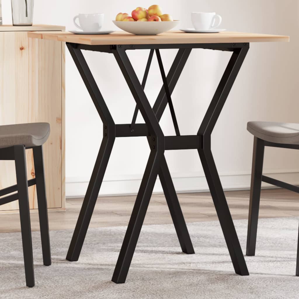 Eettafel 160X80X75,5 Cm Massief Grenenhout En Staal