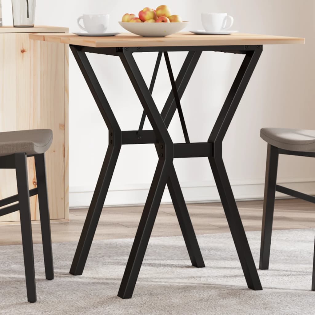 Eettafel 160X80X75,5 Cm Massief Grenenhout En Staal